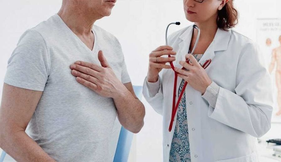 Sensacións dolorosas no corazón con osteocondrose torácica